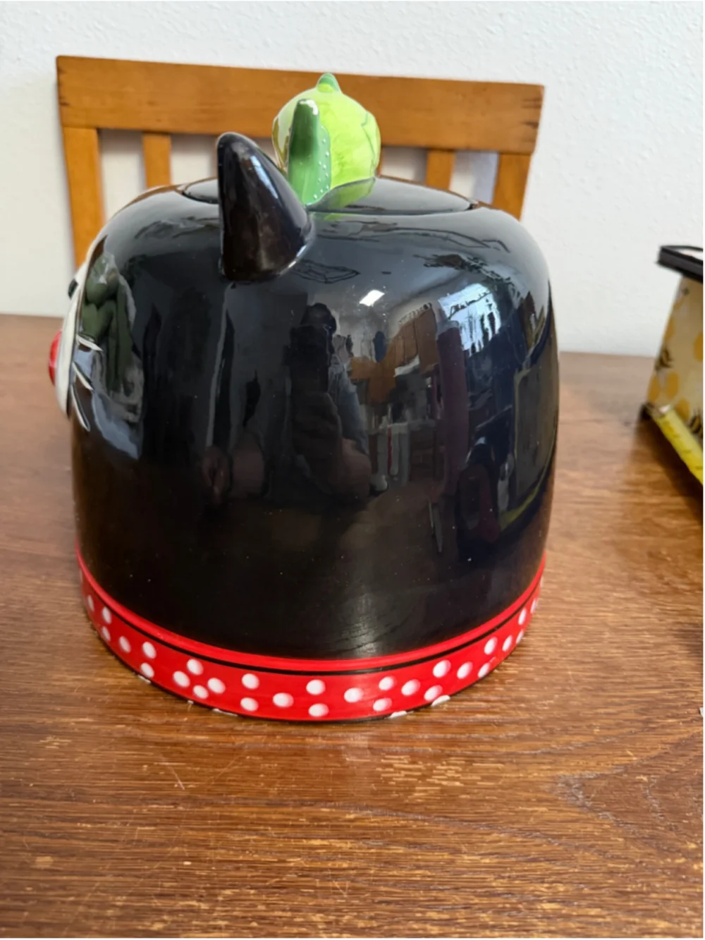 Carol Eldridge Black Cat Cookie Jar Fish Lid Unique Products Ceramic Vintage Can